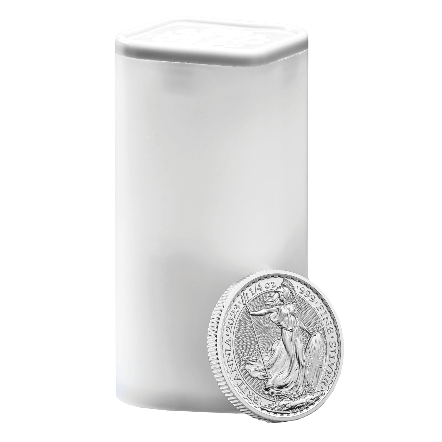 2023 Britannia 1/4 oz .999 Fine Silver Coins (Tube of 19) – CGT Exempt UK Bullion Investment
